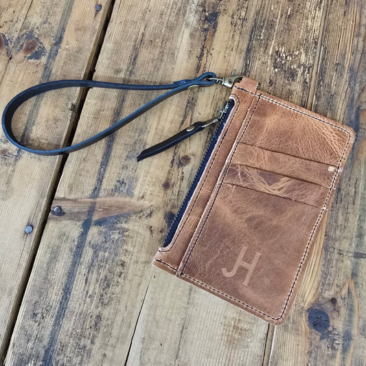 Cowhide Modesto Clutch (Amaretto)