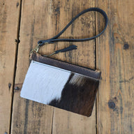 Cowhide Modesto Clutch (Caramel) - Jill's Homestead