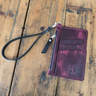 Cowhide Modesto Clutch (Merlot) - Jill's Homestead