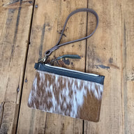 Cowhide Modesto Clutch (Moss) - Jill's Homestead