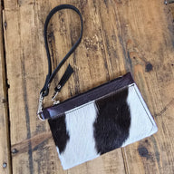 Cowhide Modesto Clutch (Mulberry) - Jill's Homestead