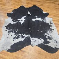 Cowhide Rug - (Dark Brown + White Short Hair) - Jill's Homestead