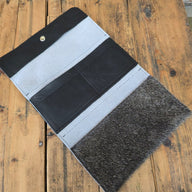 Cowhide Trifold Wallet (Black) - Jill's Homestead