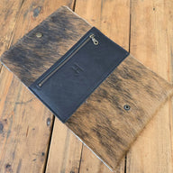 Cowhide Trifold Wallet (Black) - Jill's Homestead