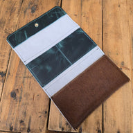 Cowhide Trifold Wallet (Mediterranean) - Jill's Homestead