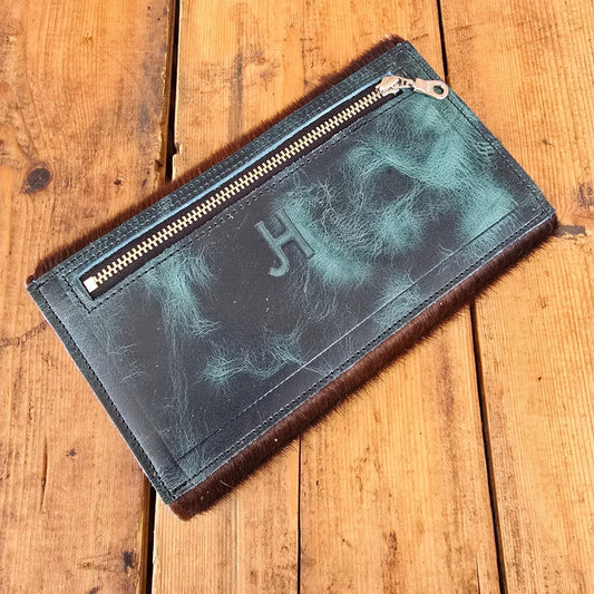 Cowhide Trifold Wallet (Mediterranean)