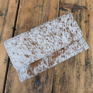Cowhide Trifold Wallet (Mediterranean) - Jill's Homestead