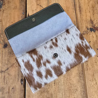 Cowhide Trifold Wallet (Moss) - Jill's Homestead