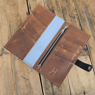 Cowhide Wallet (Amaretto) - Jill's Homestead