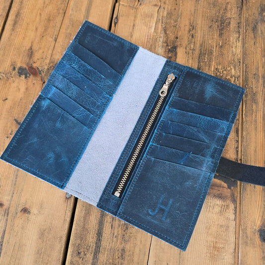 Cowhide Wallet (Limited Ed. Blue)