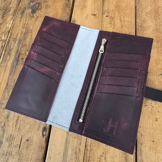 Cowhide Wallet (Merlot)