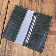 Cowhide Wallet (Moss) - Jill's Homestead