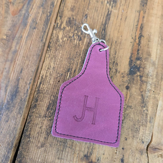 Ear Tag Charm (Pink)
