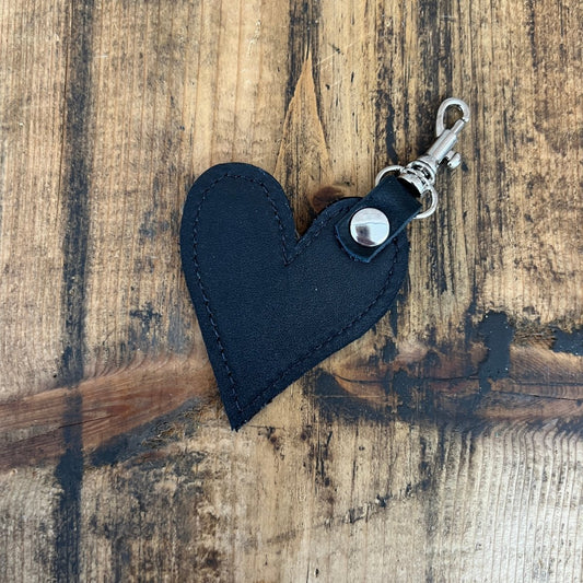 Heart Handbag Charm - Black
