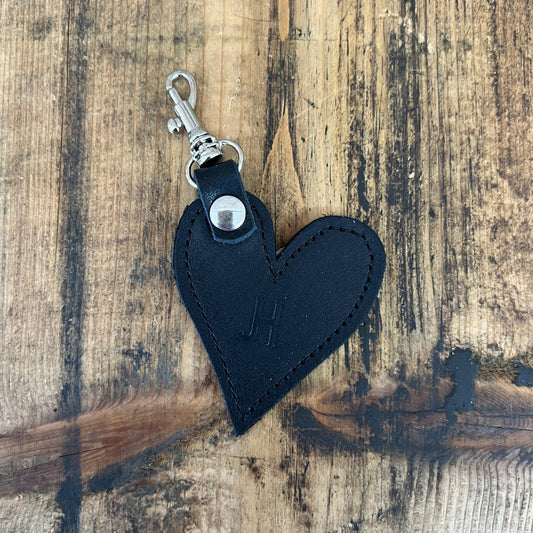 Heart Handbag Charm - Black