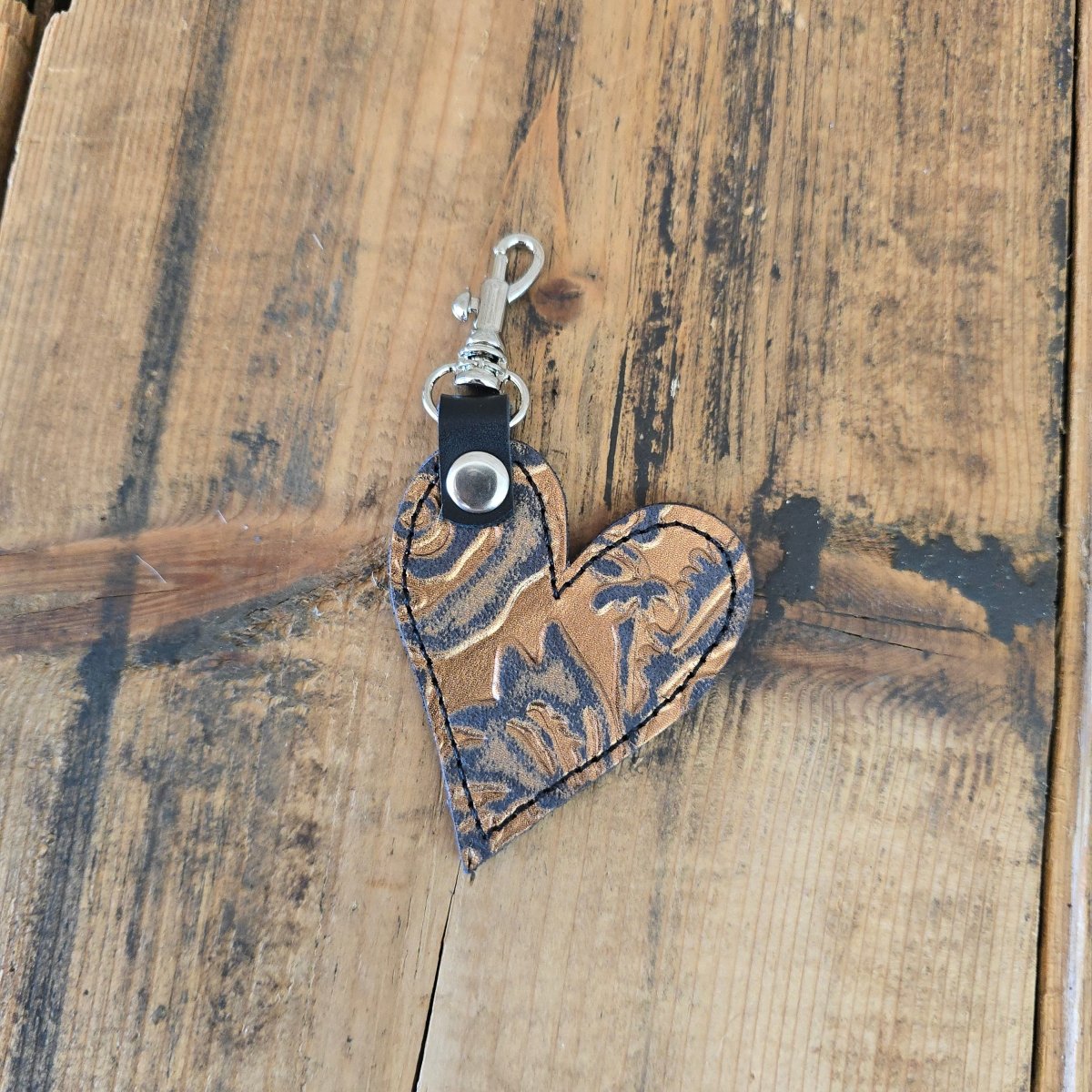 Heart Handbag Charm - Copper Roses - Jill's Homestead