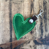 Heart Handbag Charm - Emerald - Jill's Homestead