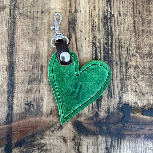 Heart Handbag Charm - Emerald