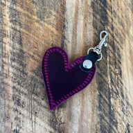 Heart Handbag Charm - Magenta - Jill's Homestead