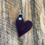 Heart Handbag Charm - Magenta - Jill's Homestead