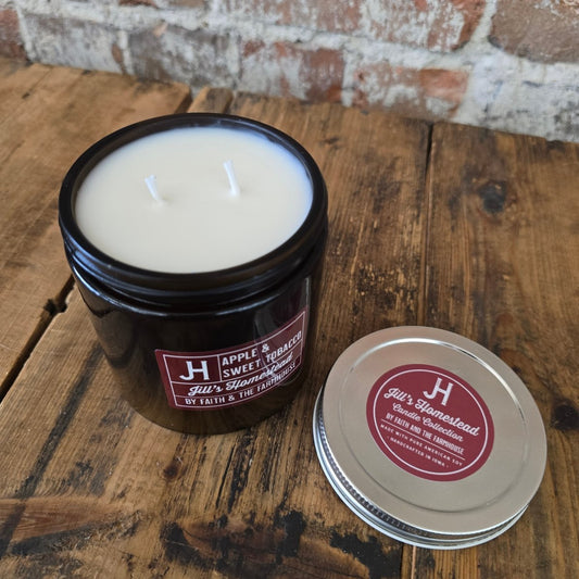 JH Candle - Apple & Sweet Tobacco - Jill's Homestead