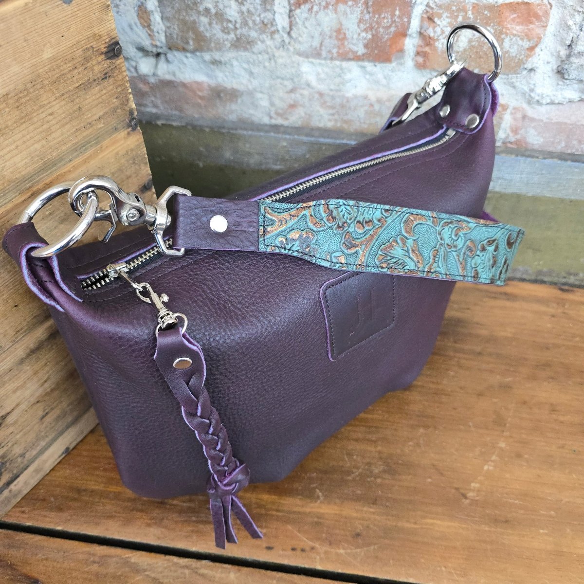 Fine Italian Leather Shoulder Bag by Jill's Homestead