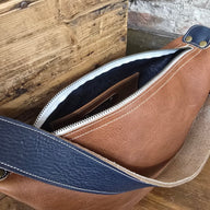 Livingston Mini - Whiskey + Dark Denim - Jill's Homestead