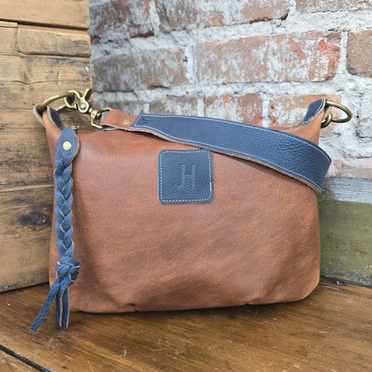 Livingston Mini - Whiskey + Dark Denim - Jill's Homestead