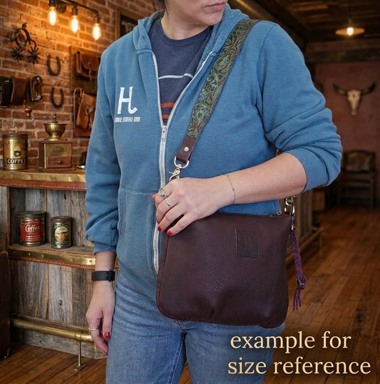 Livingston Mini - Whiskey + Dark Denim - Jill's Homestead
