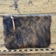 Medium Cowhide Catchall (Amaretto) - Jill's Homestead
