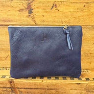 Medium Cowhide Catchall (Cobalt) - Jill's Homestead