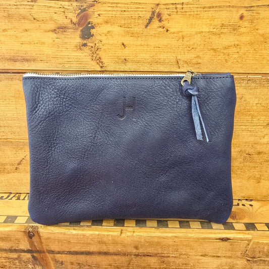 Medium Cowhide Catchall (Cobalt)