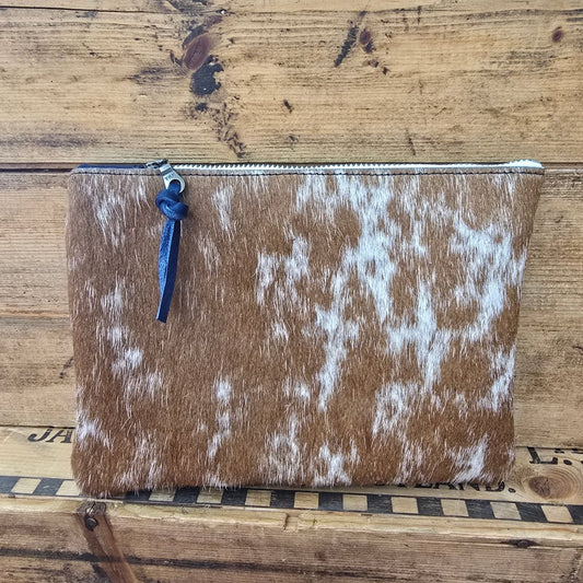Medium Cowhide Catchall (Cobalt)
