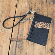 Modesto Clutch - Black + Copper Roses - Jill's Homestead