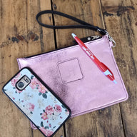 Nashville Clutch - Metallic Pink - Jill's Homestead
