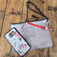 Nashville Clutch - Metallic Silver - Jill's Homestead