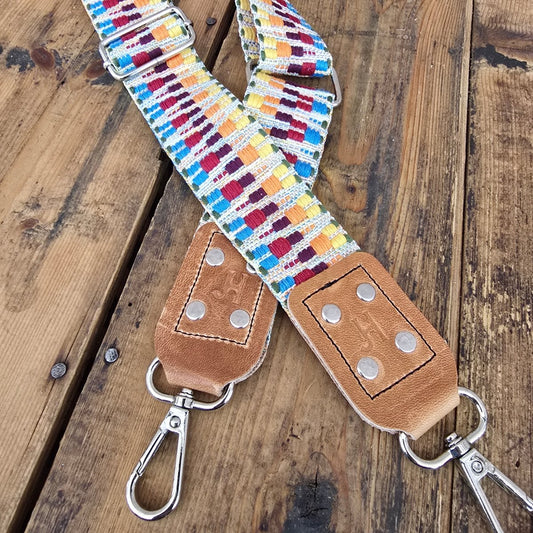 Nylon + Leather Adjustable strap - Multi Colored - Jill's Homestead