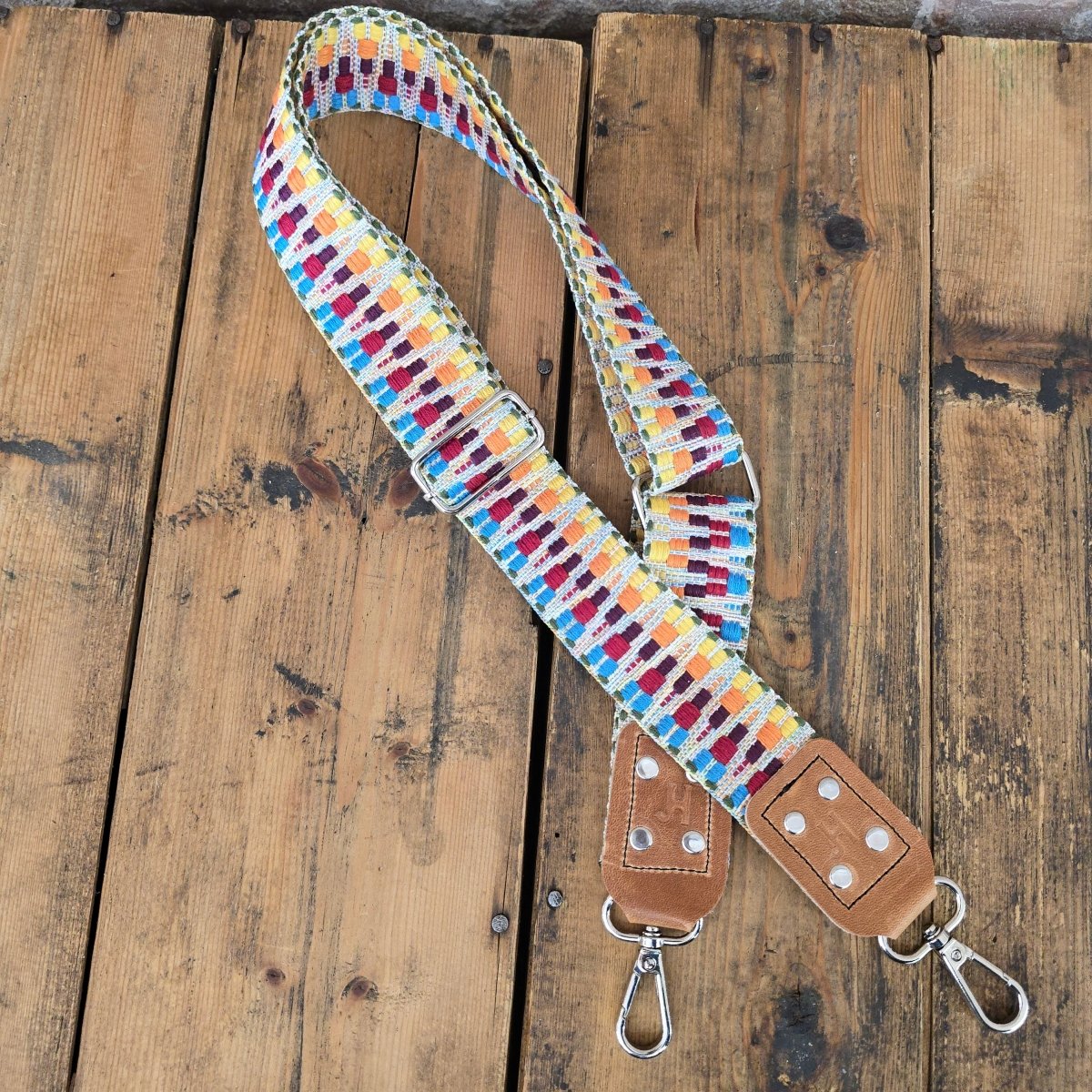 Nylon + Leather Adjustable strap - Multi Colored - Jill's Homestead