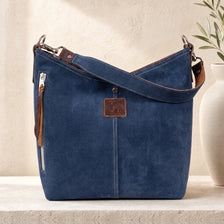 Navy Suede