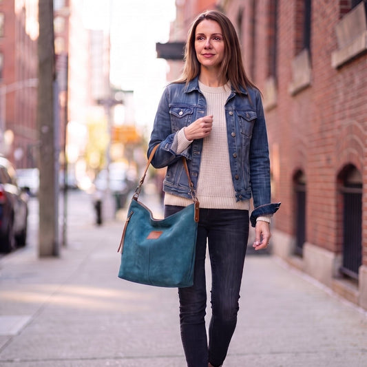 Outrider -Teal Suede - Jill's Homestead