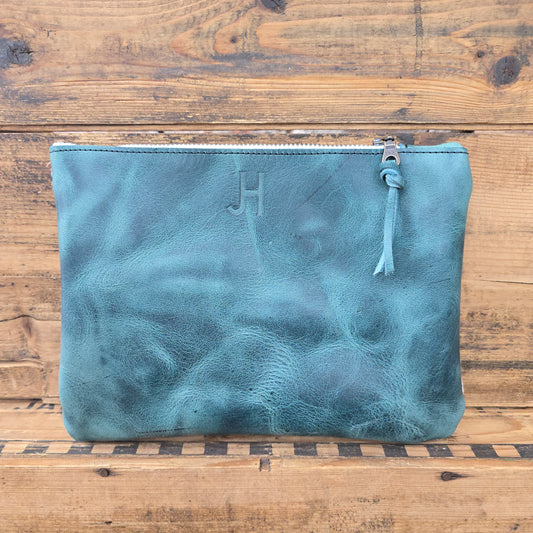 Medium Cowhide Catchall (Mediterranean)