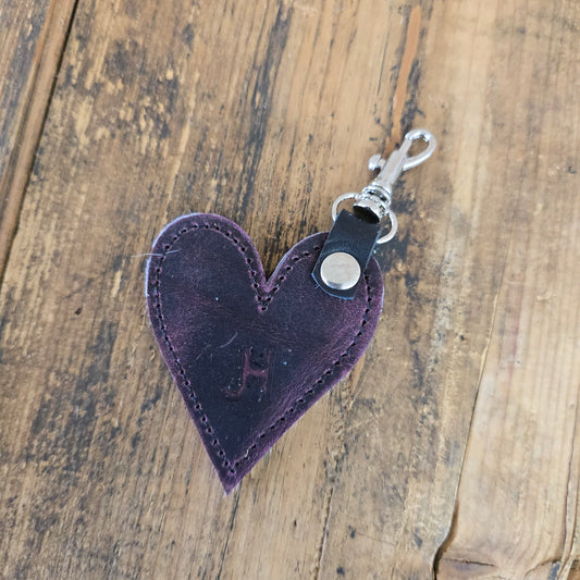 Heart Handbag Charm (Wine)