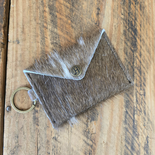 Cowhide Keychain Cardholder