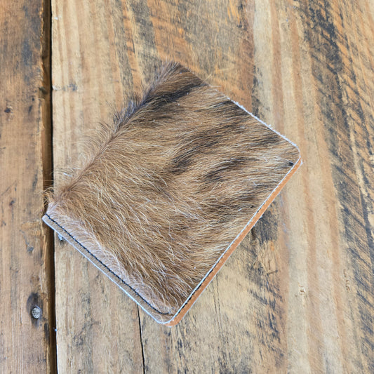 Cowhide Card Holder (Hot Honey)