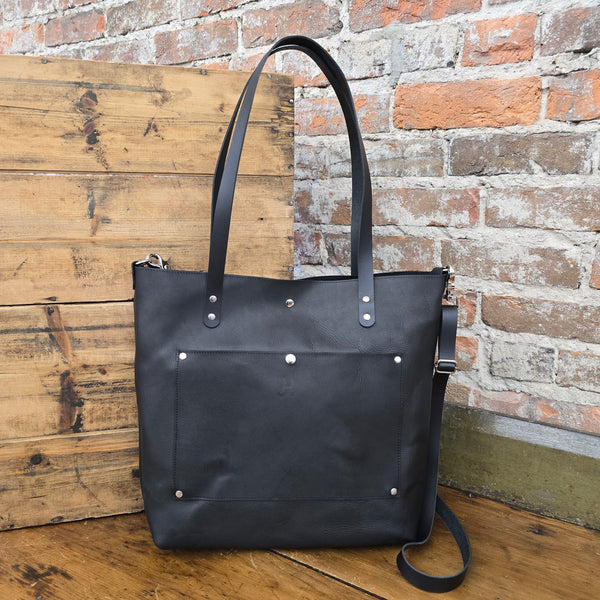 The Tote - Jill's Homestead - Full Grain Leather - Black