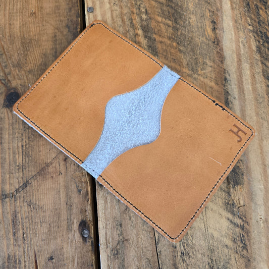 Cowhide Card Holder (Hot Honey)