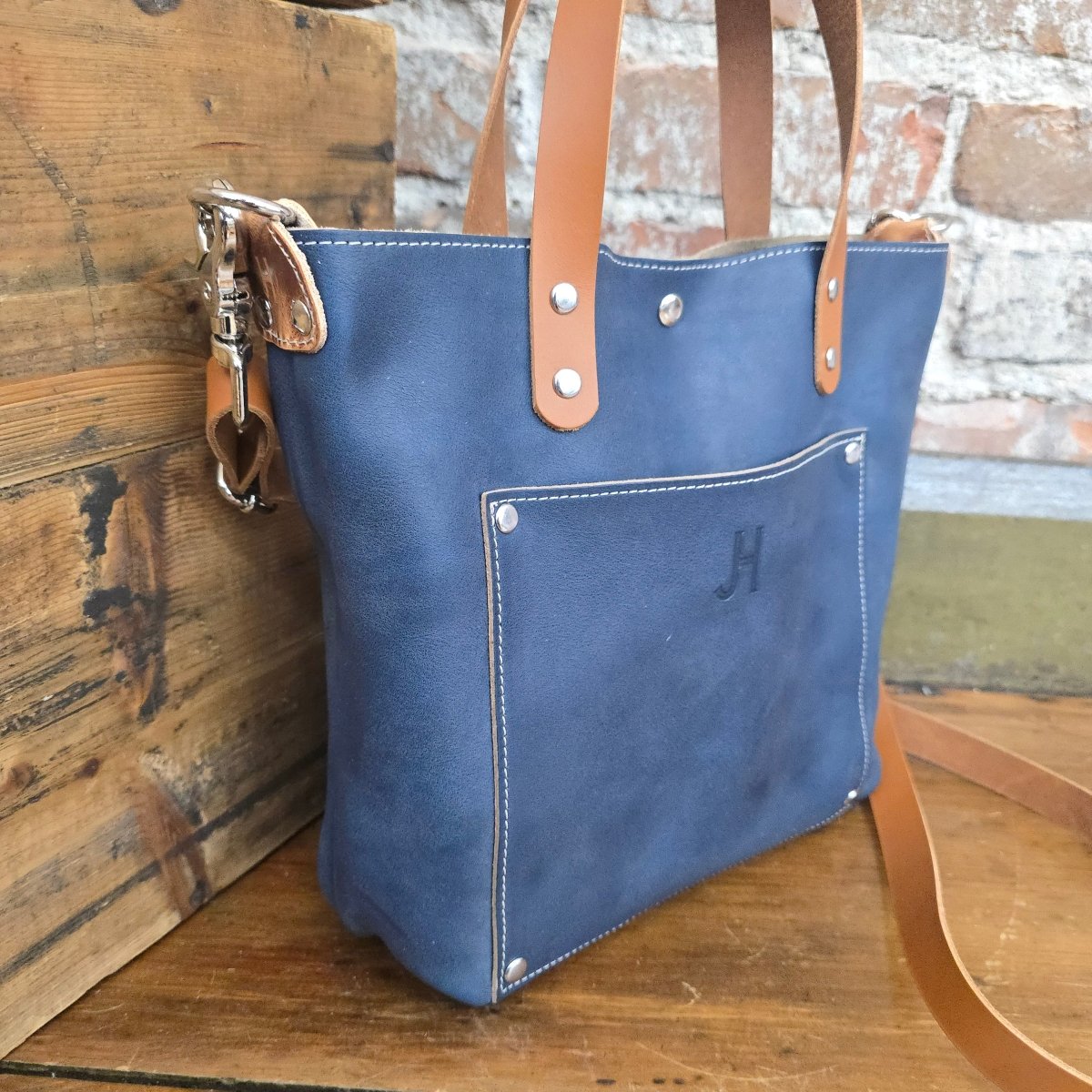 Shorty Tote - Denim - Jill's Homestead