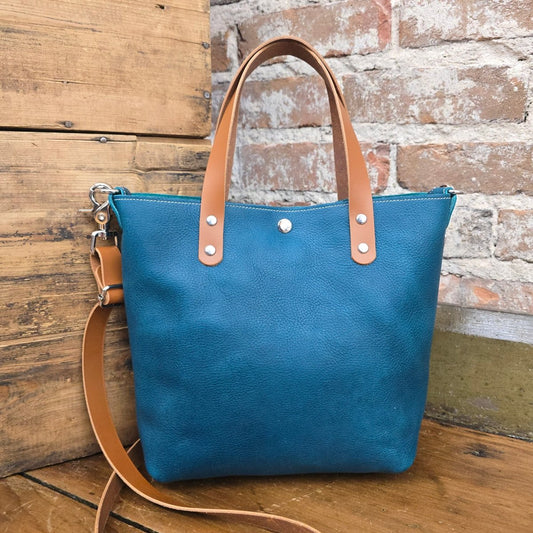 Shorty Tote (Turquoise) 11385 - Jill's Homestead