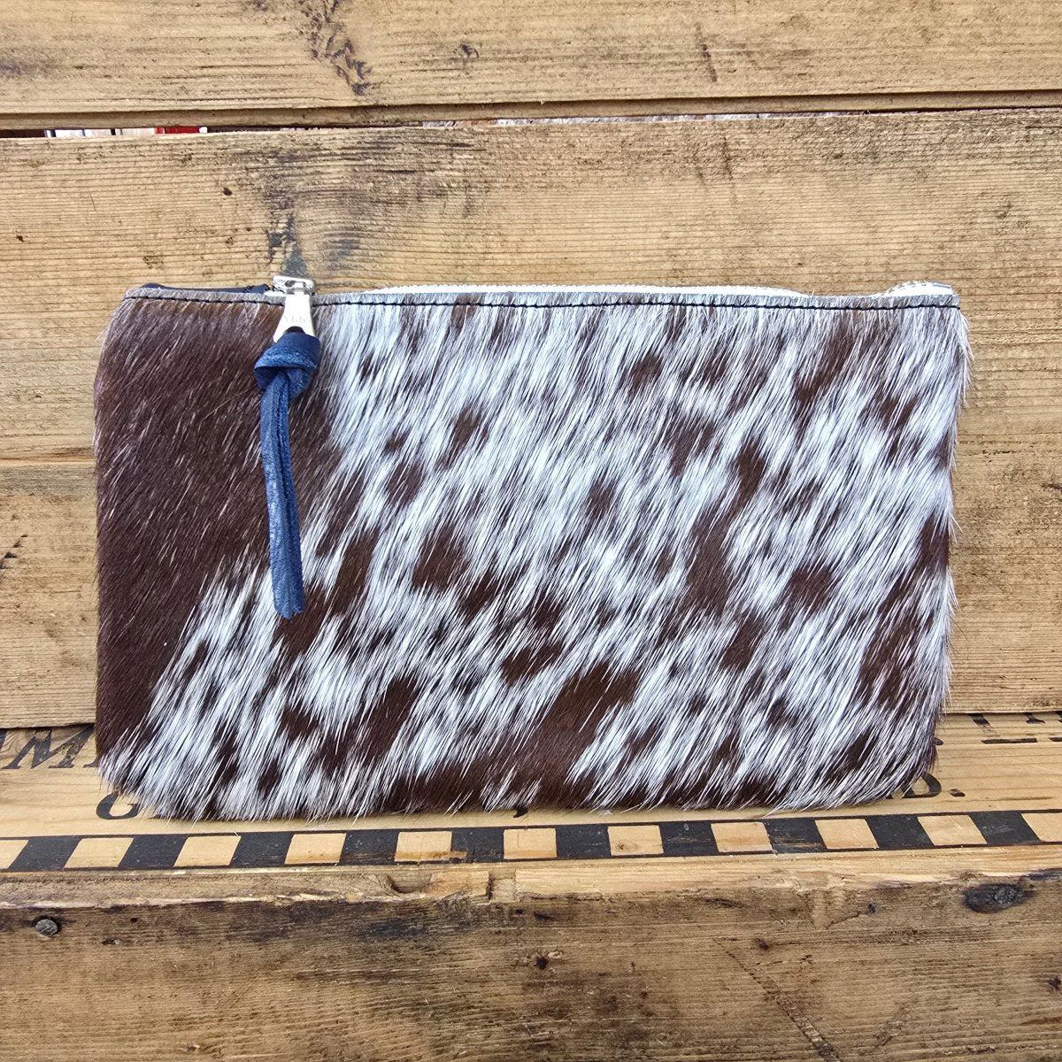 Small Cowhide Catchall (Cobalt) - Jill's Homestead