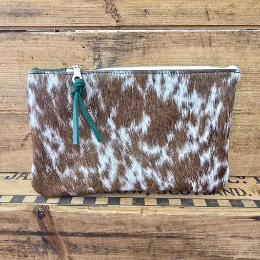 Small Cowhide Catchall (Kelly Green)